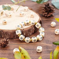 Maple Natural Wood European Beads&nbsp;WOOD-FH0001-41