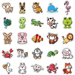 50 Pieces Cartoon Animal Graffiti Waterproof Paper Stickers&nbsp;STIC-R001-10