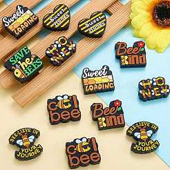 14Pcs 7 Colors Food Grade Eco-Friendly Silicone Focal Beads&nbsp;SIL-SZ0003-85