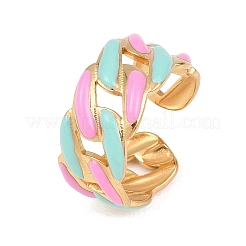 304 Stainless Steel Cuff Open Rings for Women&nbsp;LS-RJEW-I113-02G-01