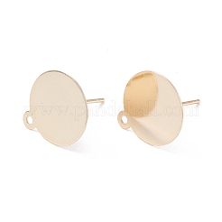 Rack Plating Brass Stud Earring Findings&nbsp;KK-F829-03A-G