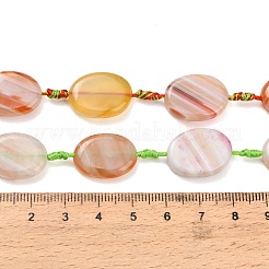 Natural Banded Agate Beads Strands&nbsp;G-A321-E03-01B