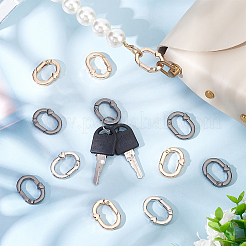 12Pcs 3 Styles Alloy Spring Gate Rings&nbsp;FIND-WR0008-94