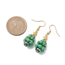 GLass Dangle Earrings&nbsp;EJEW-TA00440-02