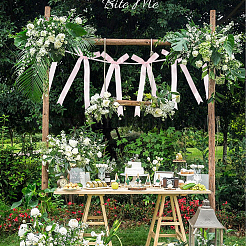 2 Styles Cloth Bowknot Banners&nbsp;AJEW-SP0002-70B