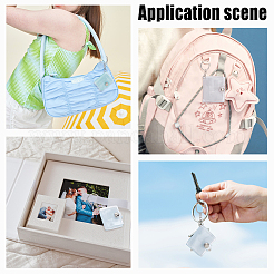 10Pcs 10 Style Mini Small Photo Album Photo Storage Keychain&nbsp;KEYC-CP0001-13