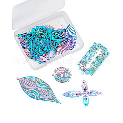 PVD Vacuum Plating 201 Stainless Steel Filigree Pendants&nbsp;STAS-CJ0001-73