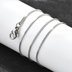 Tarnish Resistant 304 Stainless Steel Snake Chain Necklaces&nbsp;STAS-M174-019P