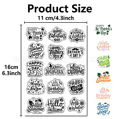 Custom PVC Plastic Clear Stamps&nbsp;DIY-WH0439-0225