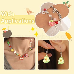 32Pcs 8 Styles Opaque Resin Pendants&nbsp;CRES-CJ0001-87