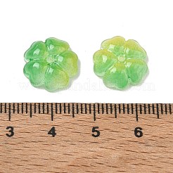 Gradient Color Transparent Glass Bead Cap&nbsp;GLAA-H025-03A