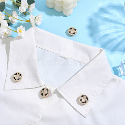 Alloy Enamel Cufflink&nbsp;BUTT-WH0024-072