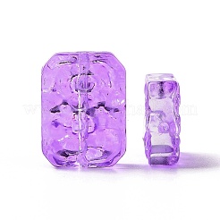 Transparent Spray Painted Glass Beads&nbsp;X-GLAA-I050-08F