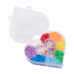 8 Colors Handmade Polymer Clay Beads&nbsp;CLAY-YW0001-36