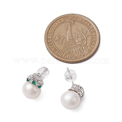 Natural Pearl Ear Studs&nbsp;EJEW-P286-38P