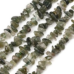 Natural Green Rutilated Quartz Beads Strands&nbsp;G-P622-A03-01