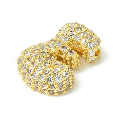 Rack Plating Brass Clear Cubic Zirconia Pendants&nbsp;KK-S378-01G-E