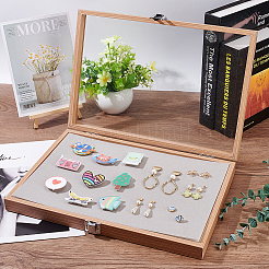 Wood Presentation Boxes for Badge Storage and Display&nbsp;CON-WH0089-11A
