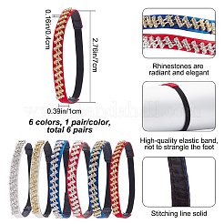 6 Pairs 6 Colors Anti-Loose Shoe Laces for High-Heeled Shoes&nbsp;DIY-CP0008-57
