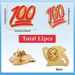 12Pcs Alloy Brooches&nbsp;AJEW-SC0003-83