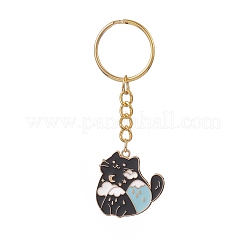 8Pcs Divination Style Alloy Enamel Keychains&nbsp;KEYC-JKC00457