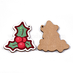 Printed Basswood Pendants&nbsp;WOOD-S045-055
