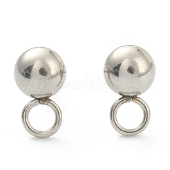 Non-Tarnish 202 Stainless Steel Stud Earring Findings&nbsp;STAS-F266-18B-P