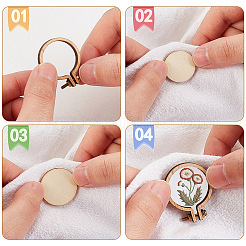 20 Sets Mini Wooden Embroidery Hoops&nbsp;DIY-OC0010-45