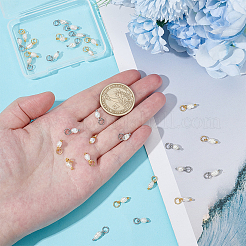 30Pcs 2 Colors Natural Cultured Freshwater Pearl Rice Charms&nbsp;PALLOY-AR00041