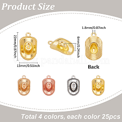 100Pcs 4 Colors Alloy Pendants&nbsp;FIND-PH0024-04