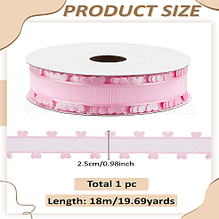 1 Roll Heart Valentine's Day Polyester Lace Trim&nbsp;OCOR-LP0003-63A