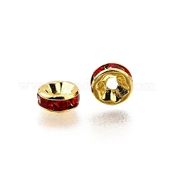 Brass Rhinestone Spacer Beads&nbsp;RB-A014-Z6mm-21G