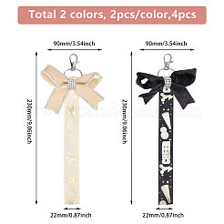 4Pcs 2 Colors Cloth Bowknot Pendant Decoration&nbsp;FIND-CA0010-24B