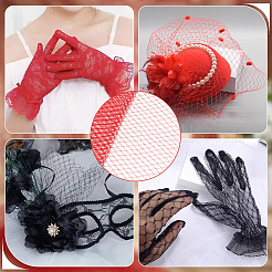 2M Deco Mesh Ribbons&nbsp;SRIB-WH0011-177C