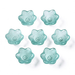 Transparent Spray Painted Glass Beads&nbsp;GLAA-Q089-002A-001