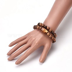 Couples Wood Beads Stretch Bracelets&nbsp;BJEW-JB04121