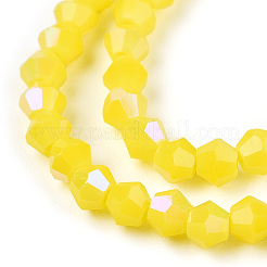 Opaque Solid Color Electroplate Glass Beads Strands&nbsp;EGLA-A039-P2mm-L05