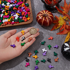500Pcs 10 Colors Opaque Acrylic Beads&nbsp;SACR-PH0002-27