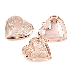 Rack Plating Brass Locket Pendants&nbsp;KK-M263-02B-RG