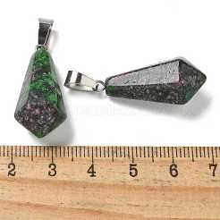 Dyed Natural Marble Pointed Pendants&nbsp;G-B127-15P-04