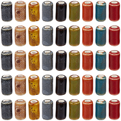 63Pcs 9 Colors Handmade Porcelain Beads&nbsp;PORC-PA0001-55