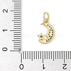 Brass Micro Pave Cubic Zirconia Pendants&nbsp;ZIRC-I356-27G