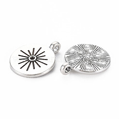 Tibetan Style Alloy Pendant Rhinestone Settings&nbsp;TIBEP-N010-001AS-RS