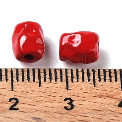 Spray Painted Alloy Bead&nbsp;PALLOY-H134-40