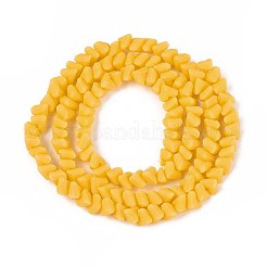 Frosted Opaque Glass Beads Strands&nbsp;GLAA-N017-4mm-22