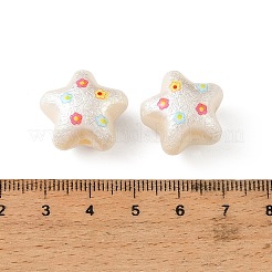 Printed Opaque Acrylic Beads&nbsp;OACR-B054-01E