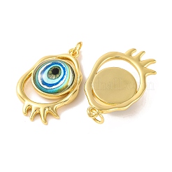 Rack Plating Brass Micro Pave Cubic Zirconia Pendants&nbsp;KK-H486-25G-01