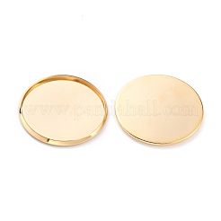 304 Stainless Steel Cabochon Settings&nbsp;STAS-Y001-12I-G