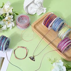 6 Rolls 6 Colors Segment Dyed Polyester Thread&nbsp;NWIR-SC0001-02