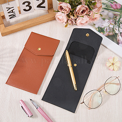 2Pcs 2 Colors Rectangle PU Leather Pen Holder Case&nbsp;AJEW-CL0003-18A